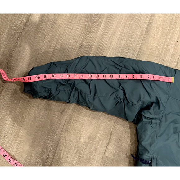 VINTAGE 90s Columbia Puffer Jacket Coat Mens L/XL Blue Purple REVERSIBLE Winter - Picture 5 of 9